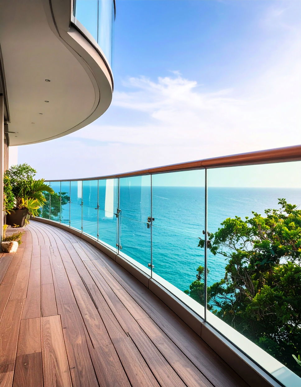 Curved Glass Railing