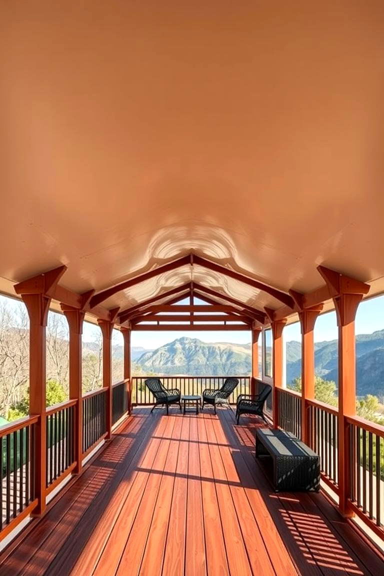 Curved Roof for an Organic Shape - 25 Covered Deck Ideas