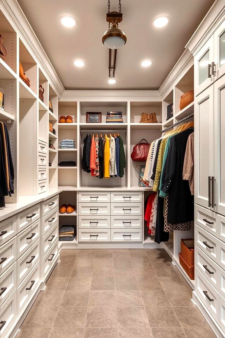Custom Closet or Dressing Room - 25 Garage Conversion Ideas