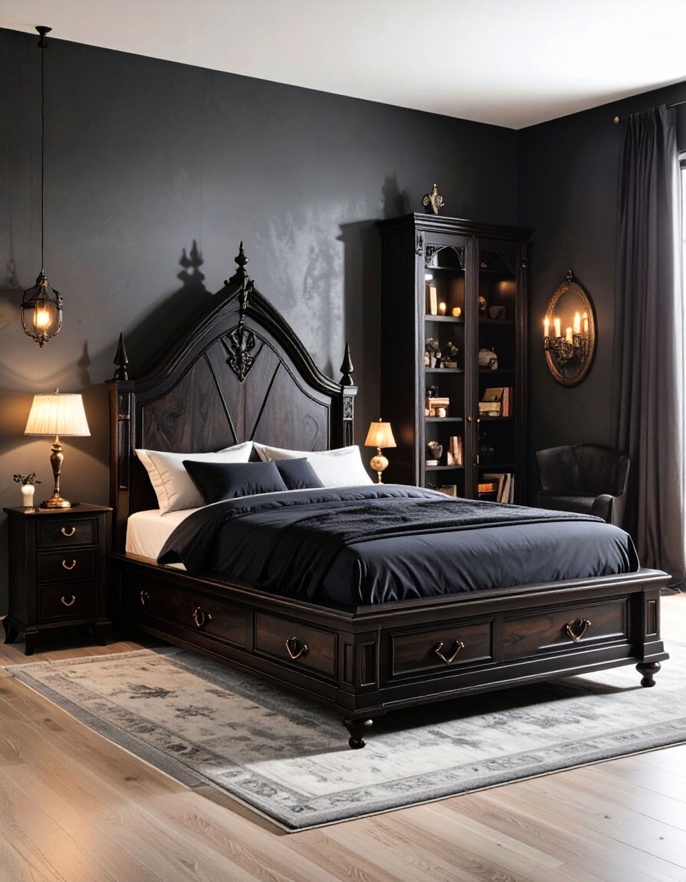 Custom Coffin Shaped Furniture for Fun Flair Vampire Bedroom Ideas