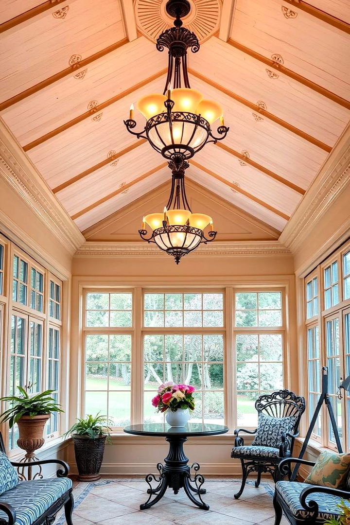 Custom Lighting Fixtures - 25 Victorian Sunroom Ideas