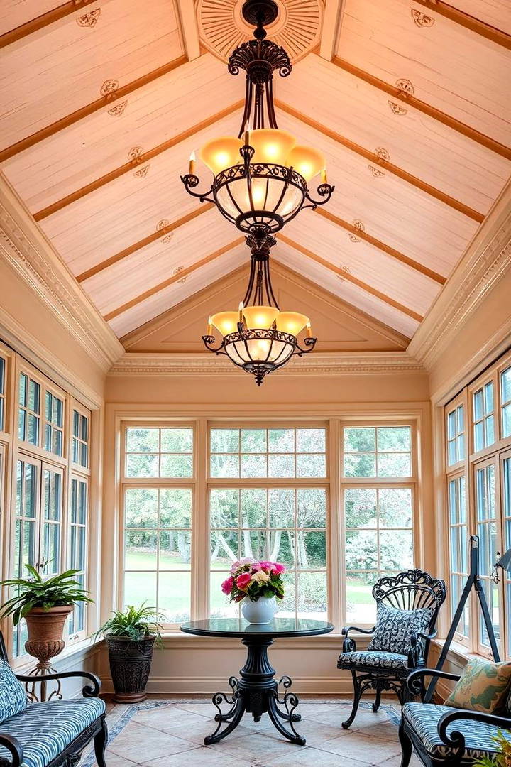 Custom Lighting Fixtures - 25 Victorian Sunroom Ideas
