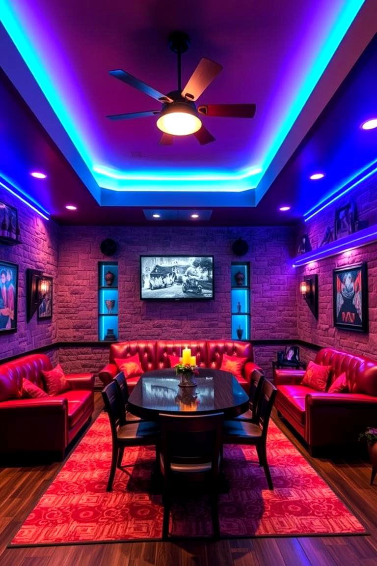 Custom Lighting Solutions - 25 Luxury Man Cave Ideas