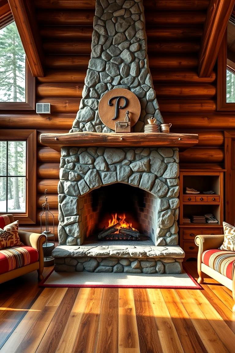Custom Made Fireplace Design - 25 Cabin Fireplace Ideas