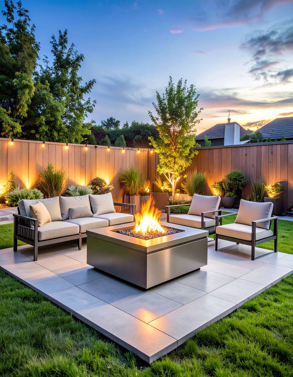 Custom Metal Square Fire Pit