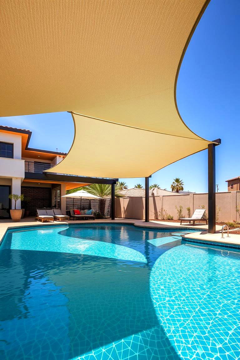 Custom Shade Structures for Unique Spaces - 25 Pool Shade Ideas