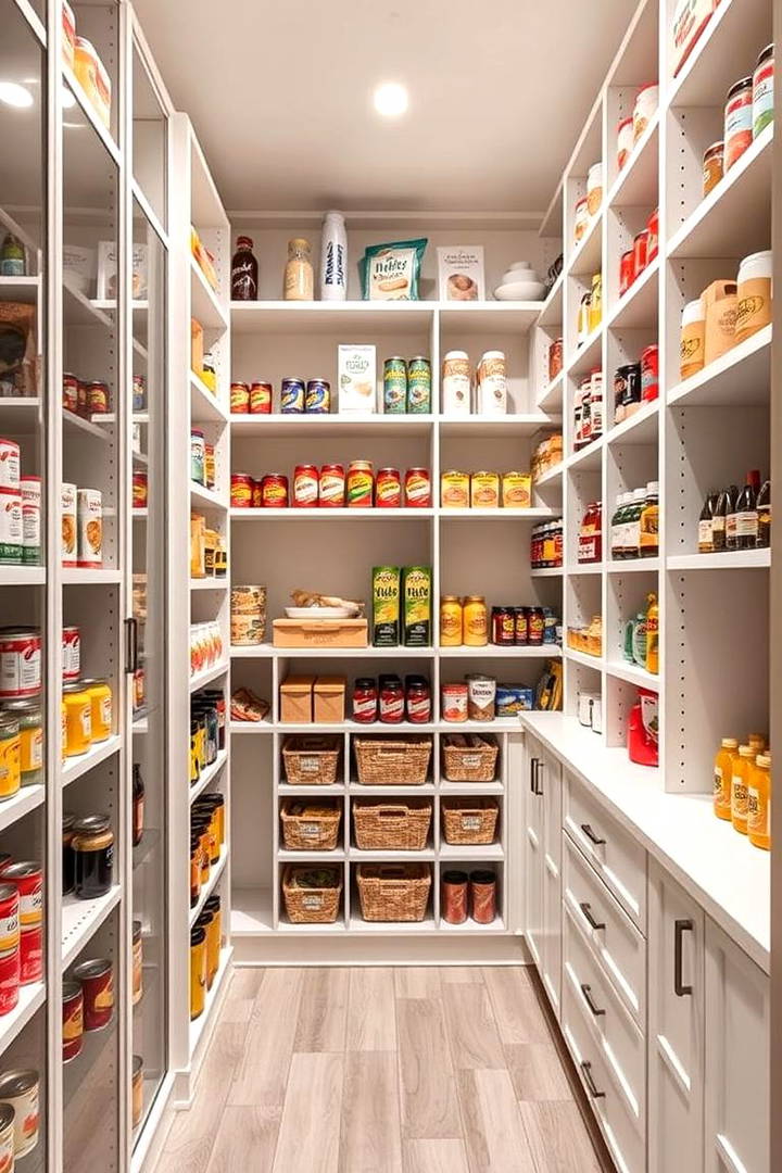 Custom Shelving for Maximum Flexibility - 25 Walk in Pantry Ideas