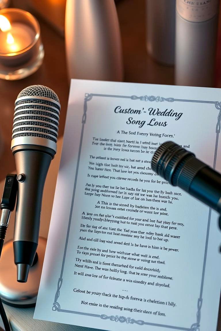 Custom Wedding Song - 25 First Wedding Anniversary Gift Ideas