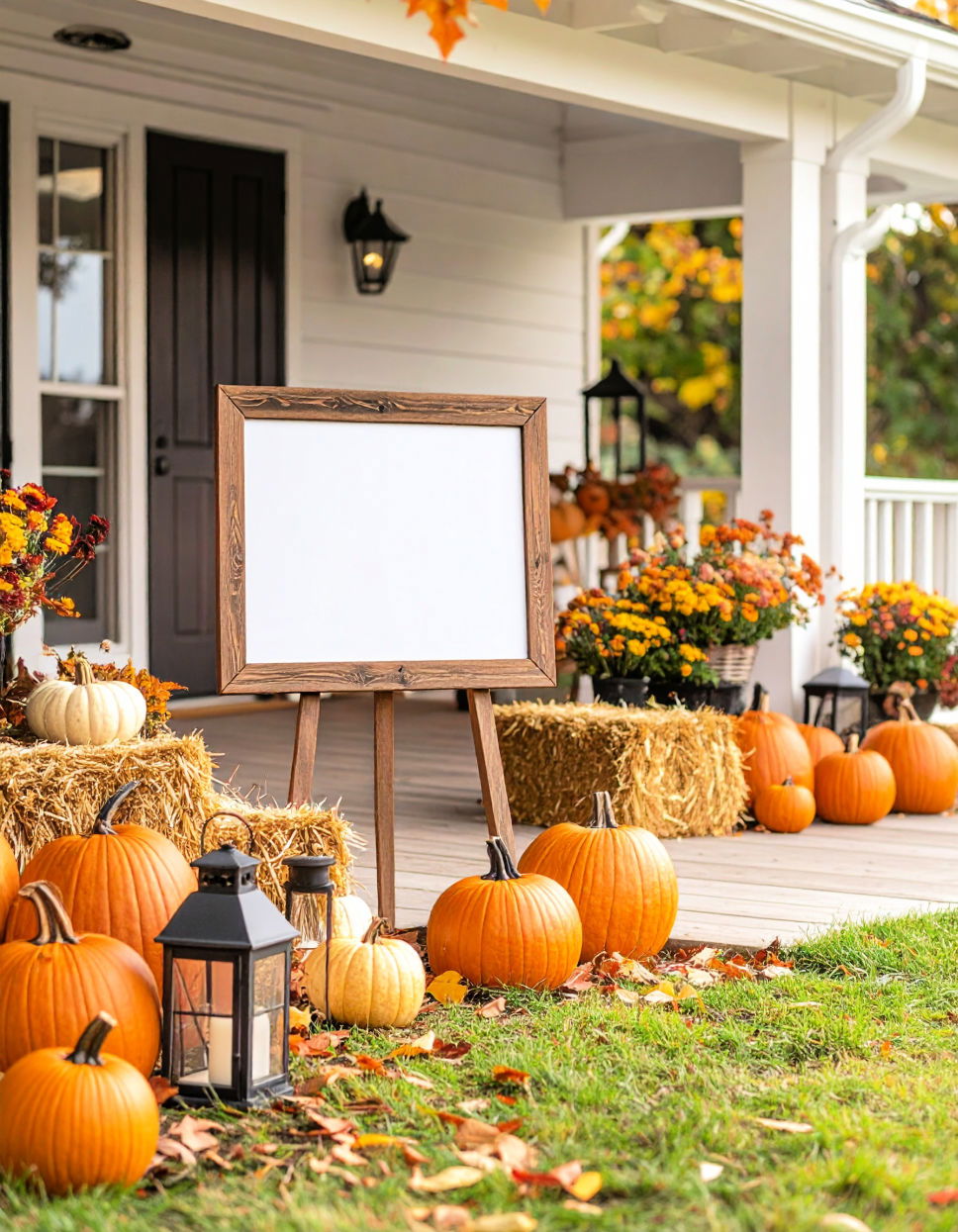 Customizable Fall Porch Signboard