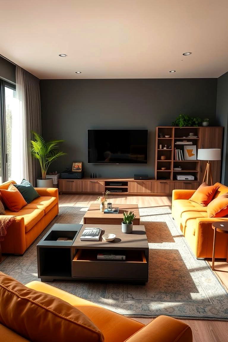 Customizable Furniture for Flexibility - 25 Tv Room Ideas