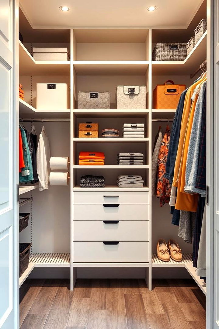 Customize Shelving with Adjustable Units - 25 Walk in Closet Ideas