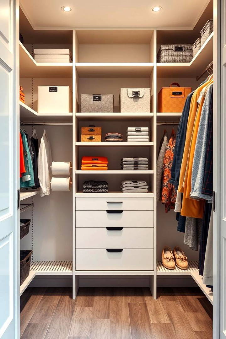 Customize Shelving with Adjustable Units - 25 Walk in Closet Ideas