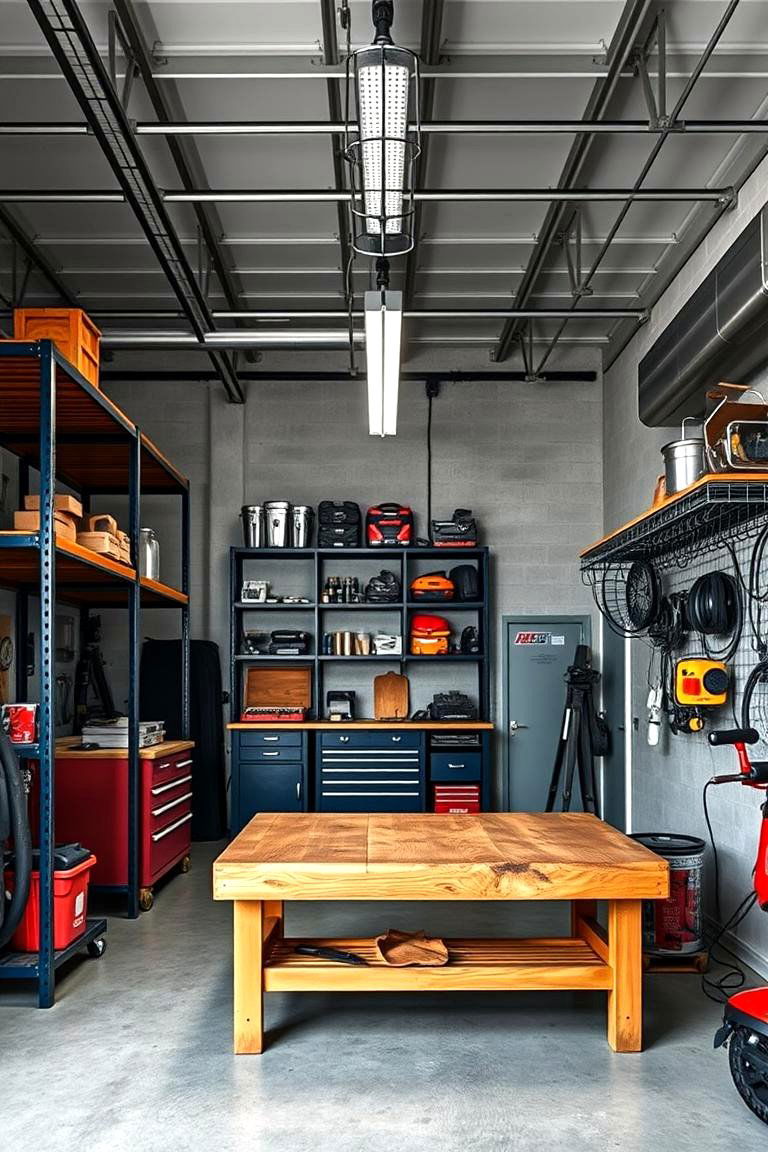 Customize With Industrial Style Fixtures - 25 Garage Decor Ideas