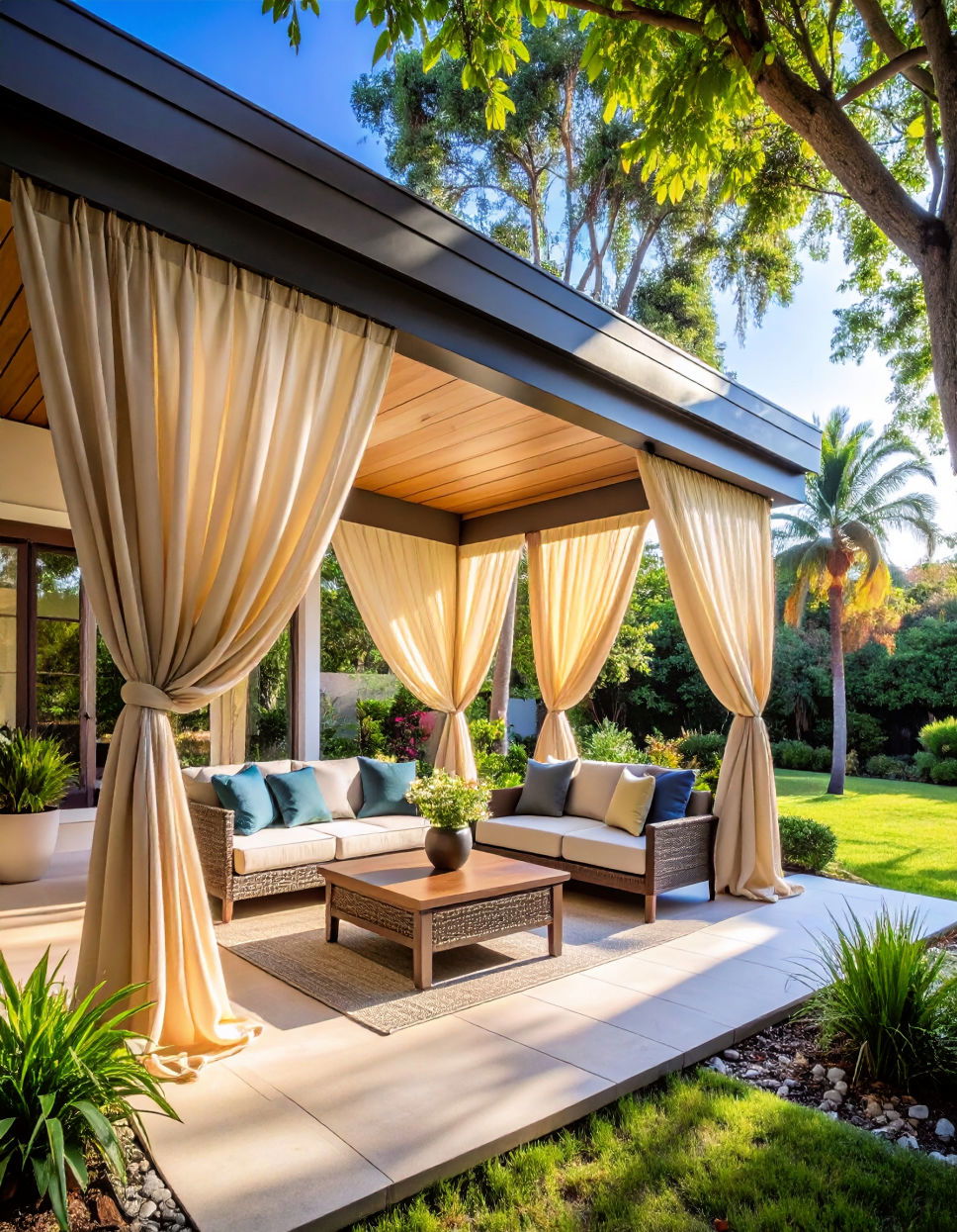 Customizing with Outdoor Curtains