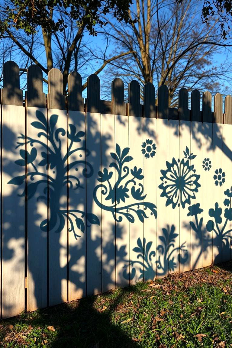 Cutout Shadow Art - 25 Fence Art Ideas