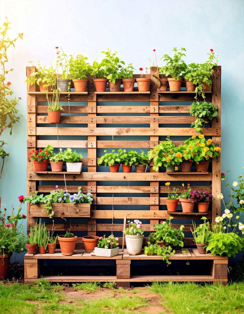 DIY Pallet Trellis for Eco Friendly Gardening Trellis Ideas
