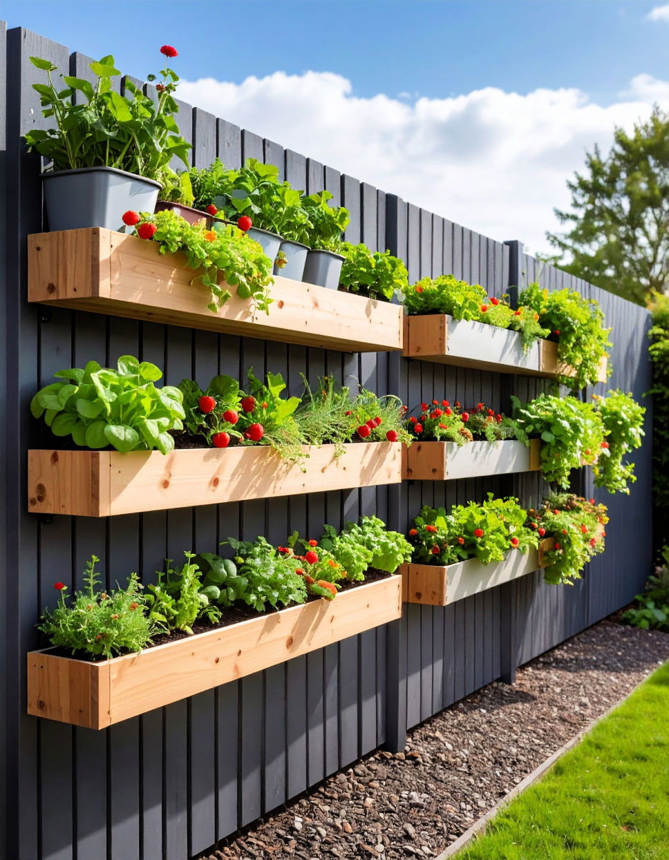 DIY Rail Planter Beds for Tight Vertical Spaces