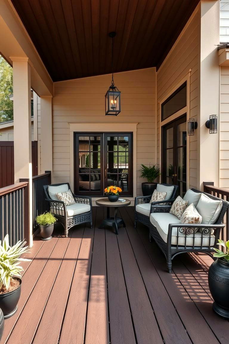 Dark Chocolate and Beige - 25 Two Tone Deck Color Schemes