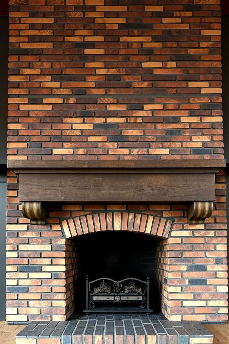 Dark Grout for Architectural Definition - 25 Two-story Fireplace Ideas