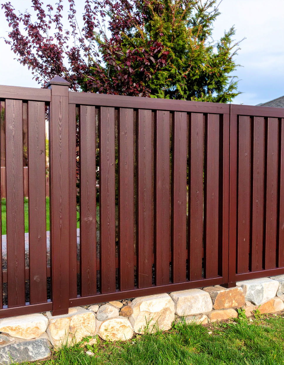 Dark Mahogany Fence Stain Color