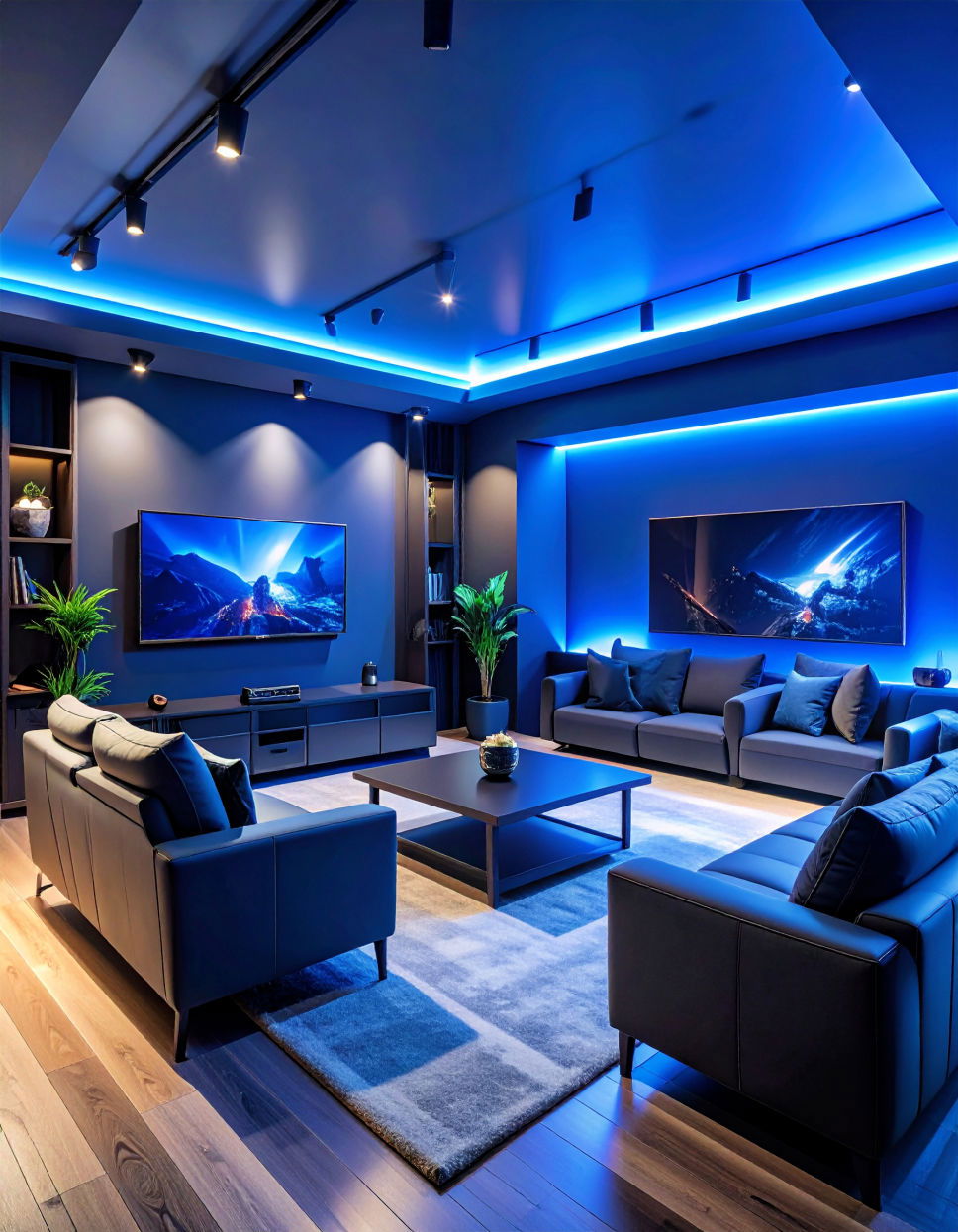 Dark Navy Blue for an Immersive Cinematic Effect