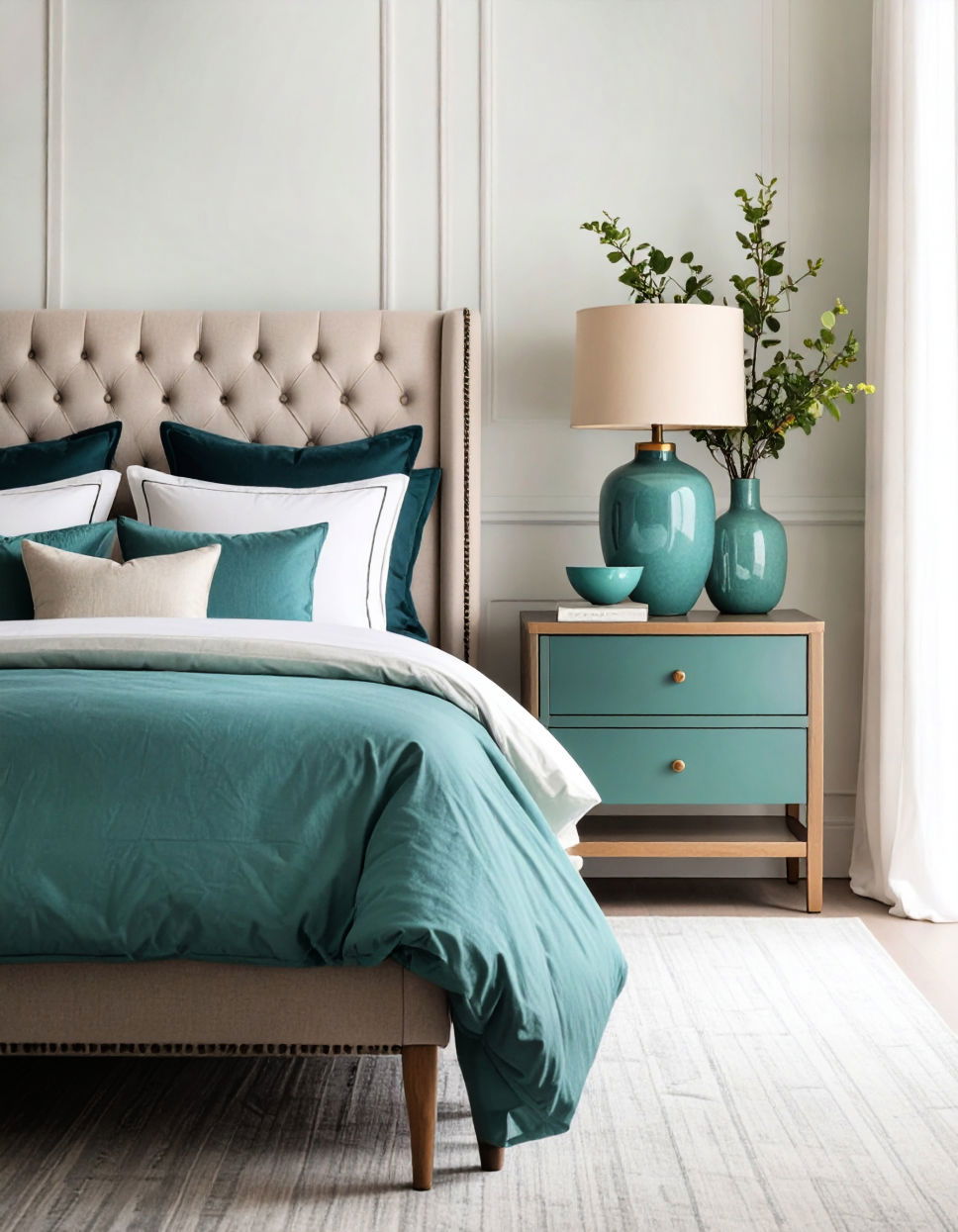 Decorative Bowls and Vases in Turquoise Turquoise Bedroom Ideas