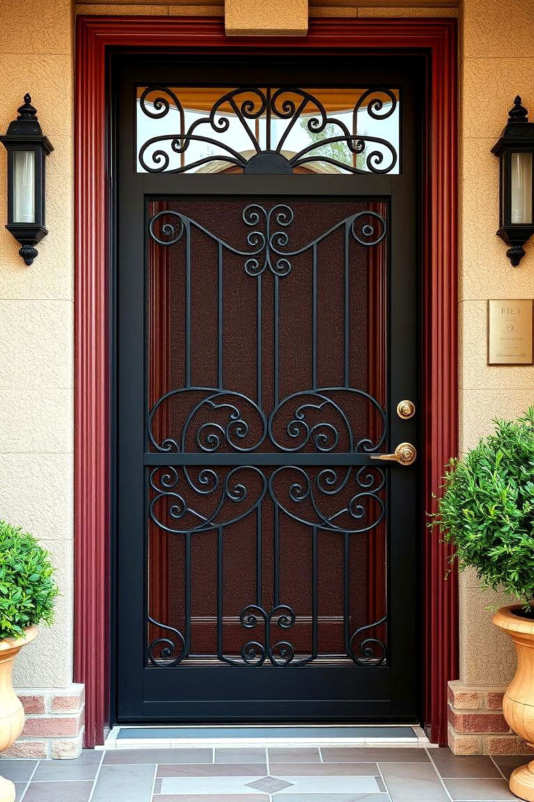 Decorative Door Screens - 25 Front Door Decor Ideas