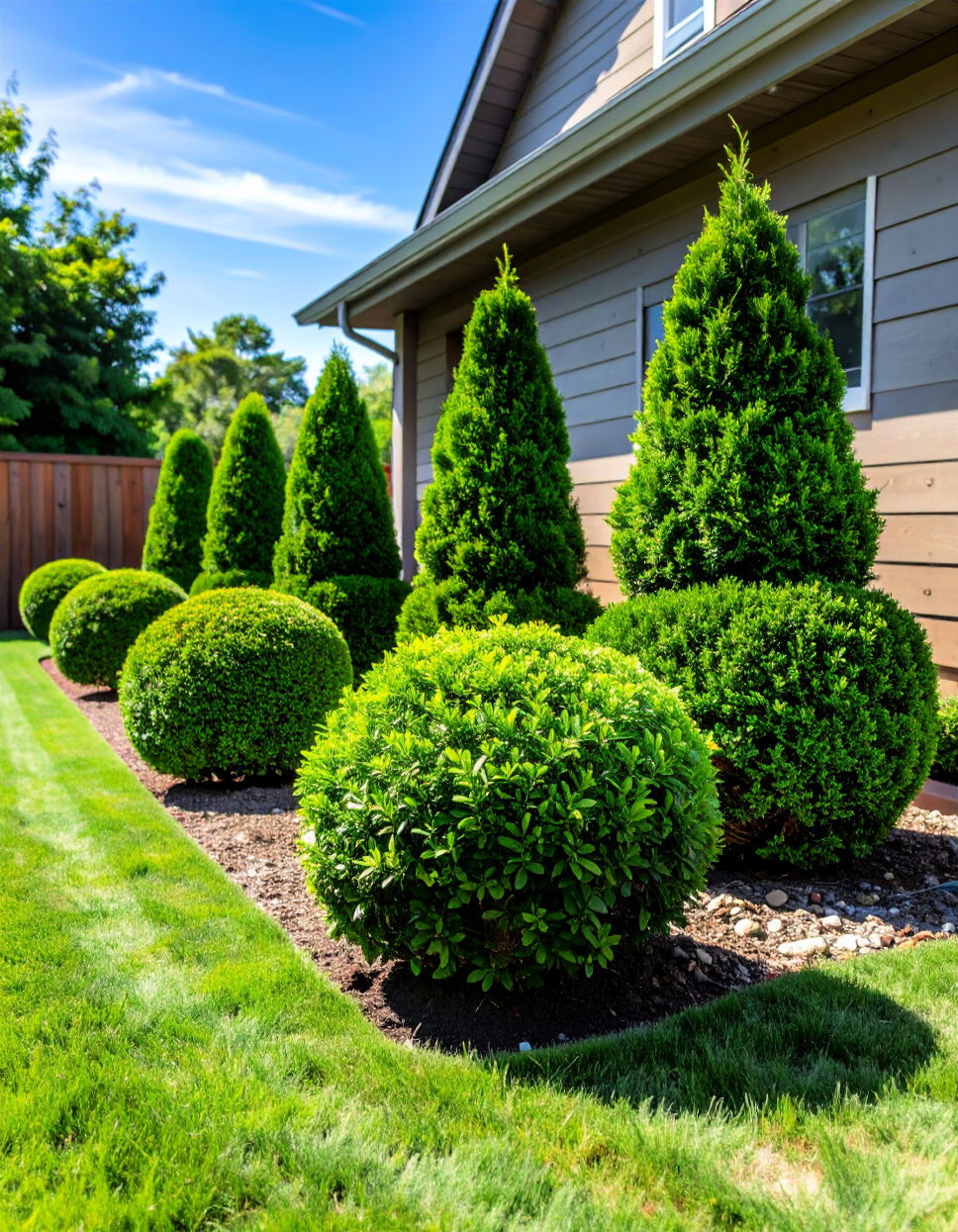 Decorative Evergreen Topiaries