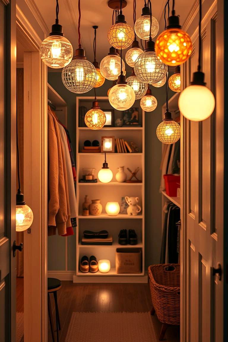 Decorative Globe Lights - 25 Closet Lighting Ideas