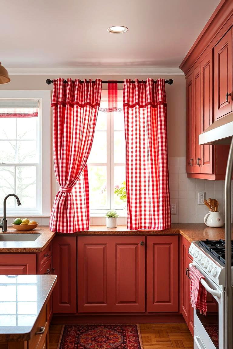 Decorative Kitchen Curtains - 25 Traditional Kitchen Ideas