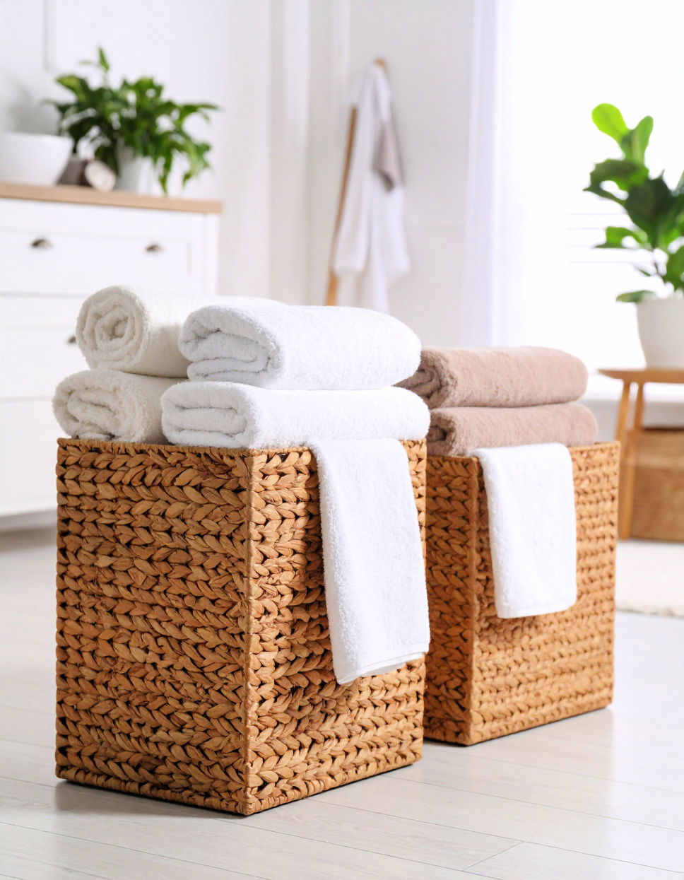 Decorative Storage Baskets Towel Storage Ideas