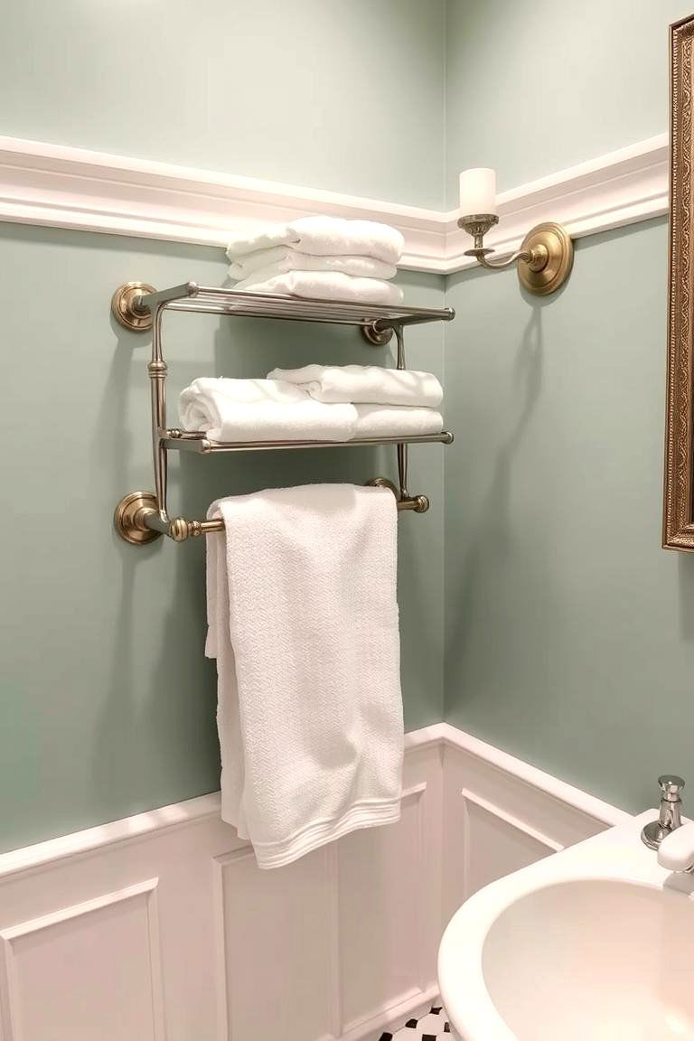 Decorative Towel Rail or Rack - 25 Traditional Bathroom Ideas