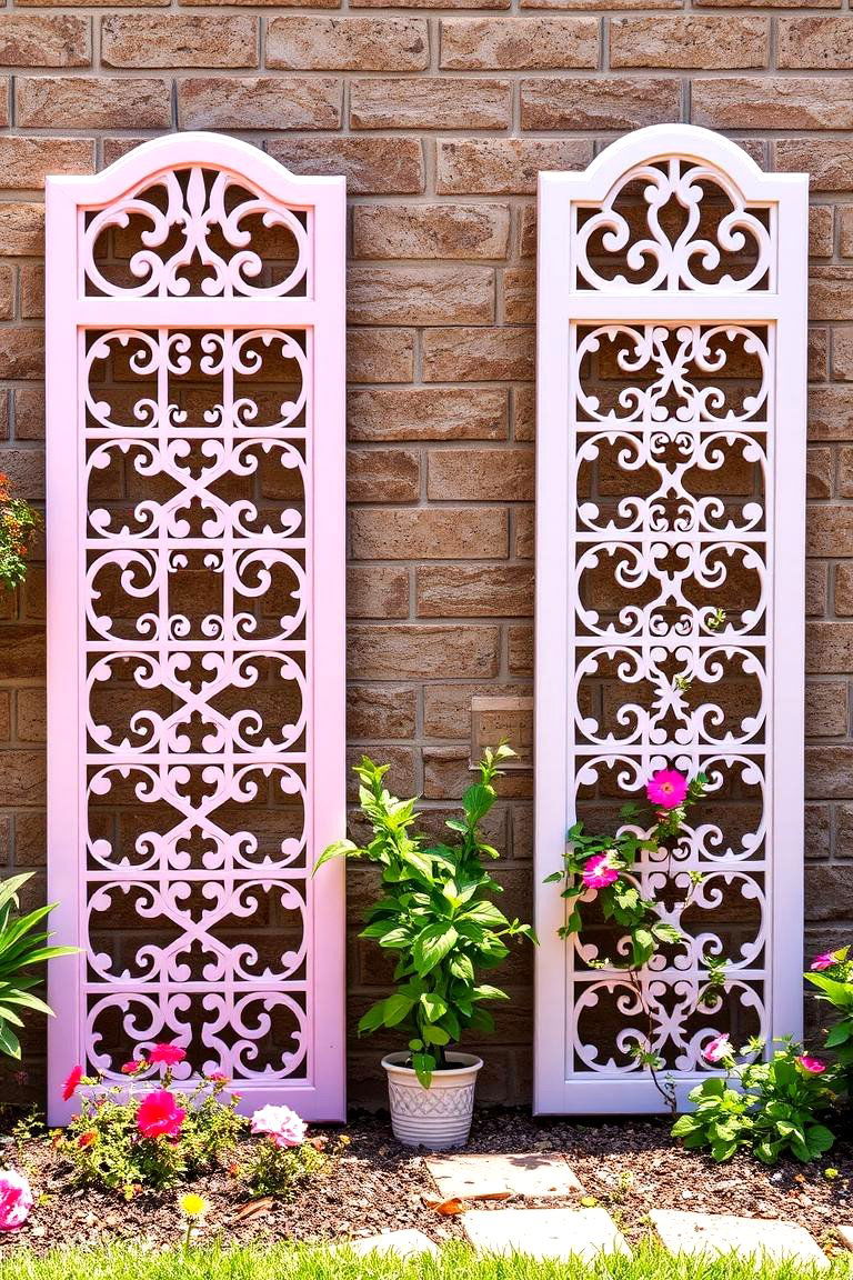 Decorative Trellis Panels for Subtle Charm - 25 Garden Trellis Ideas