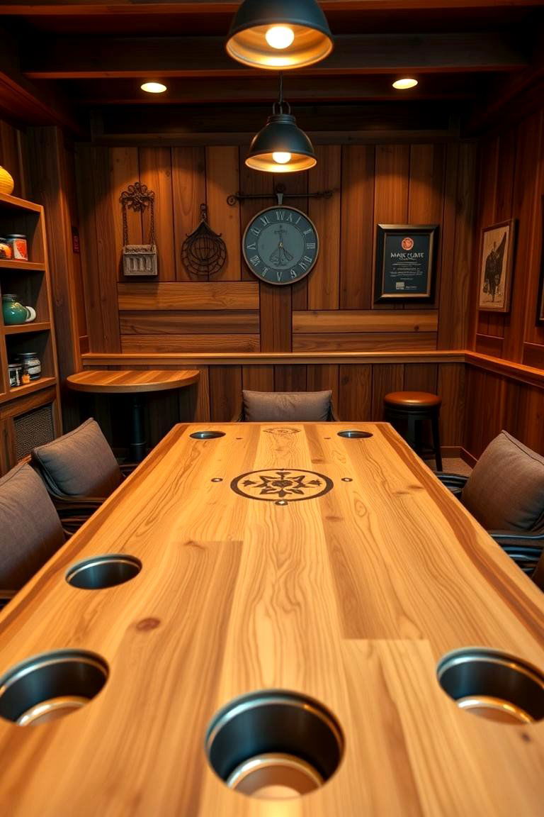 Dedicated Card or Board Game Table - 25 Luxury Man Cave Ideas