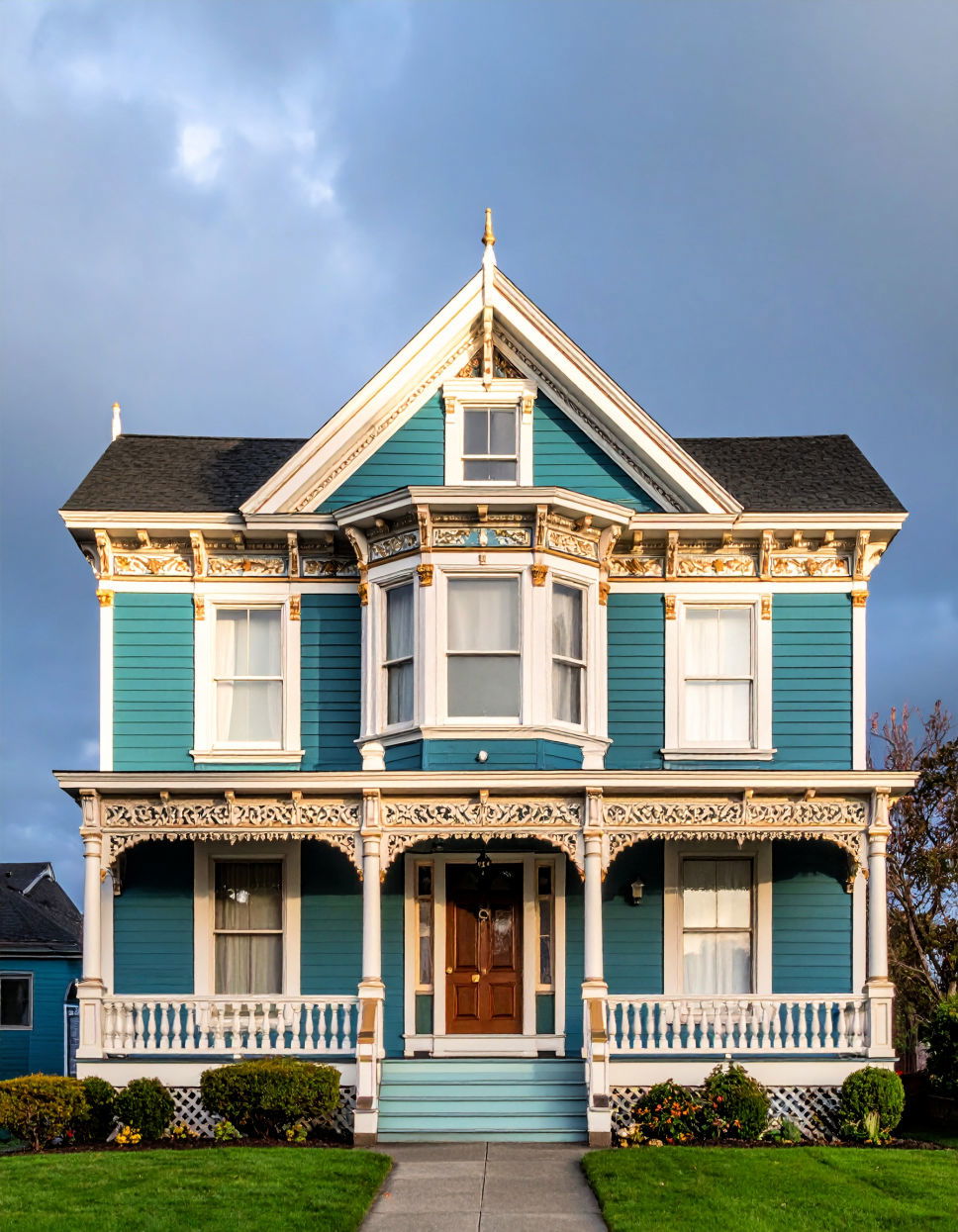 Deep Forest Green for Timeless Grandeur Green Victorian House Colors