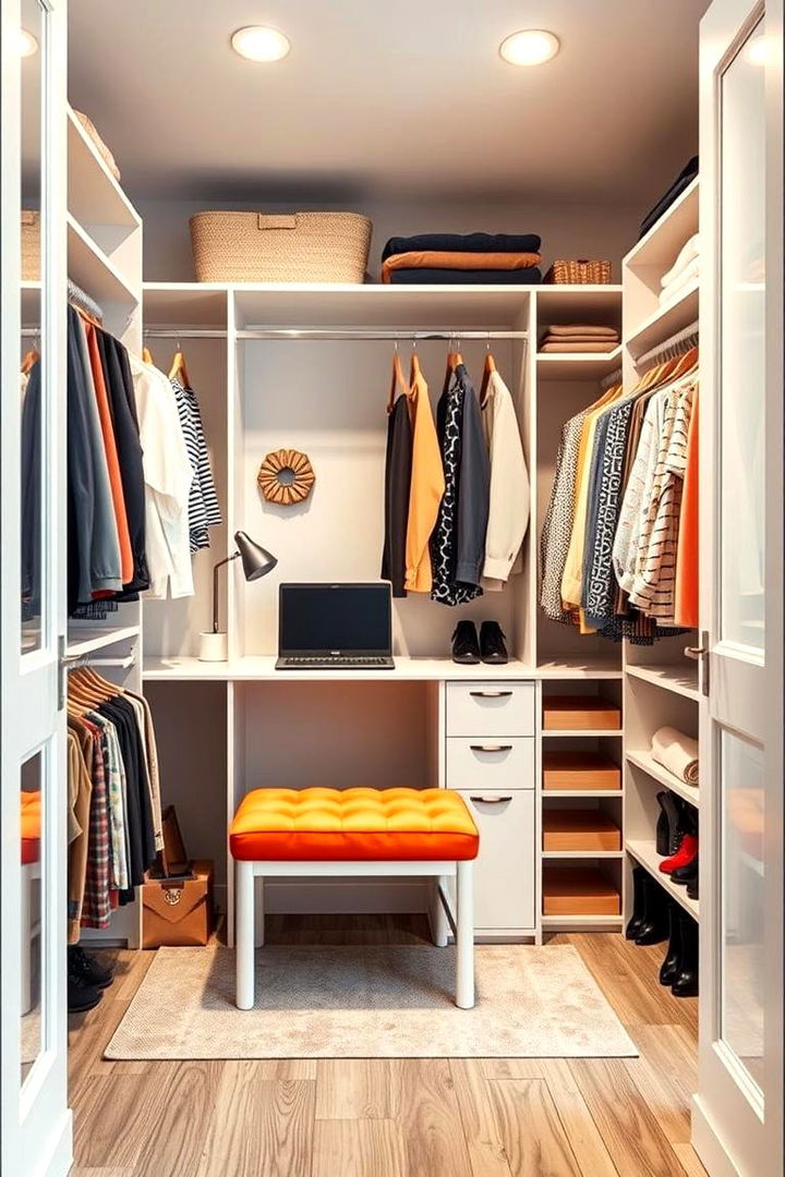 Design a Closet with Multi Functional Features - 25 Walk in Closet Ideas