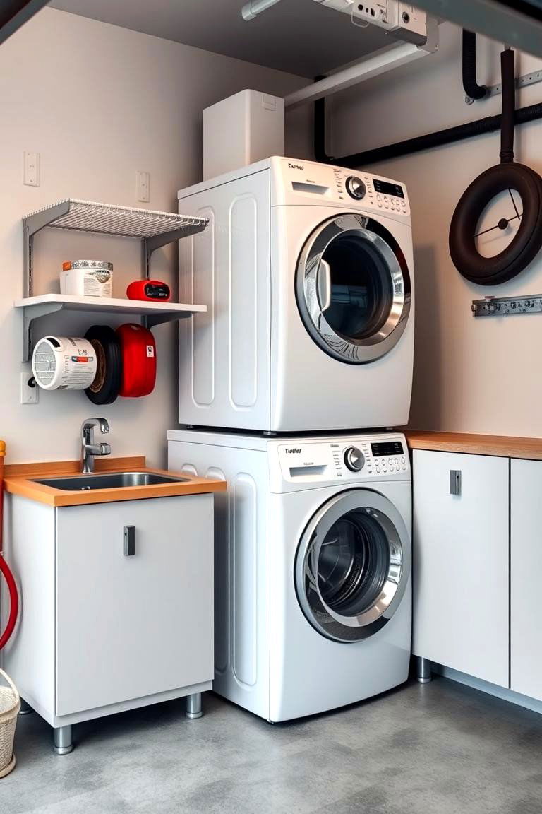 Design a Compact Laundry Room with Multi Purpose Features - 25 Garage Laundry Room Ideas