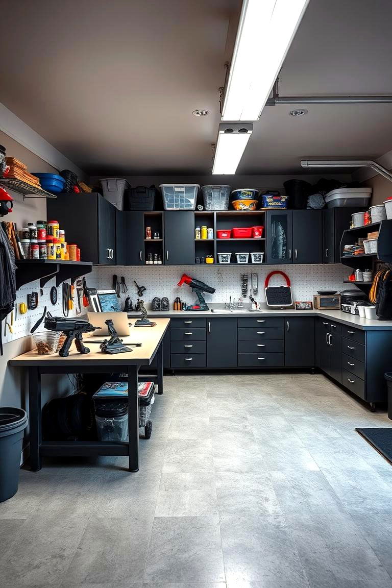 Design a Hobby Area - 25 Garage Decor Ideas