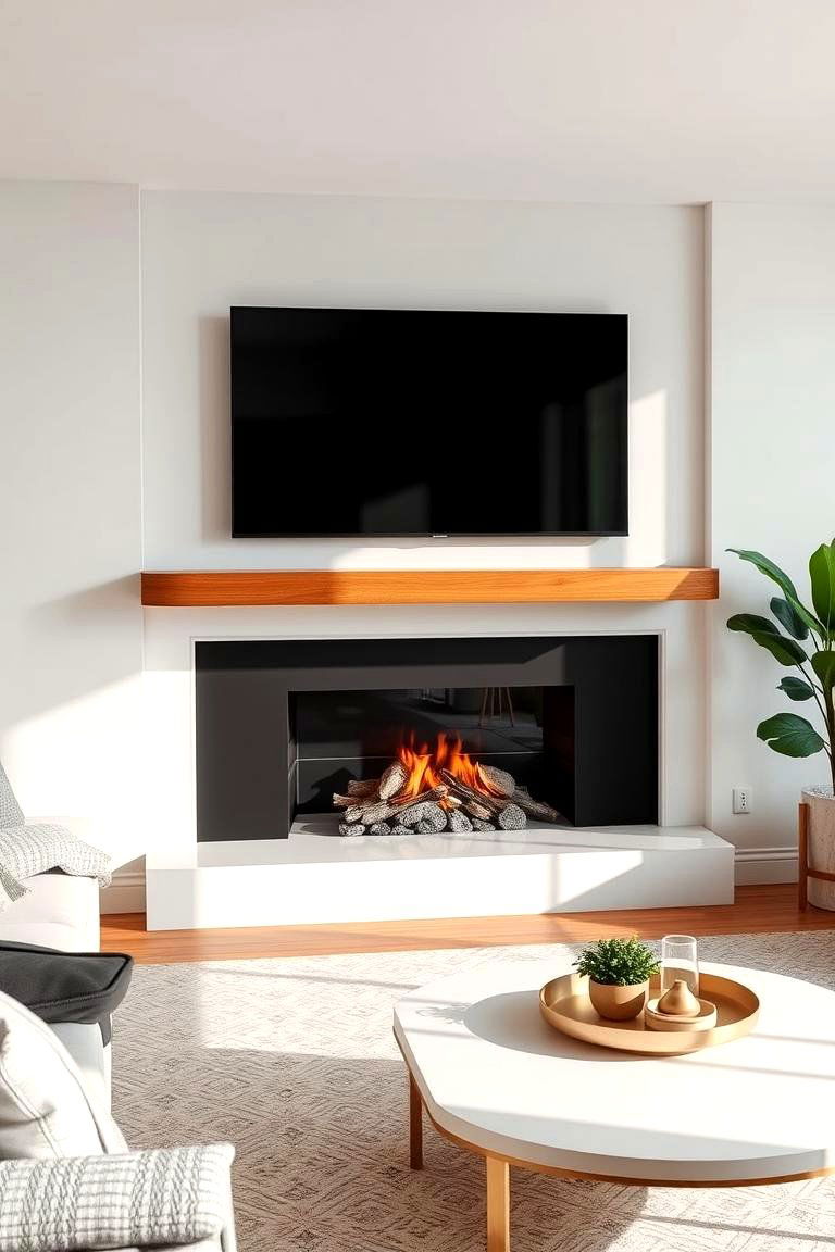 Design a Minimalist TV Over Fireplace Setup - 25 Tv Over Fireplace Ideas