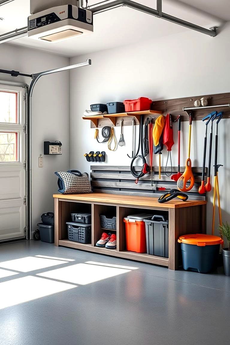 Design a Storage Bench - 25 Garage Storage Ideas