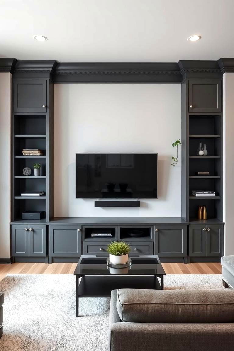 Design a Symmetrical Layout - 25 Media Wall Ideas