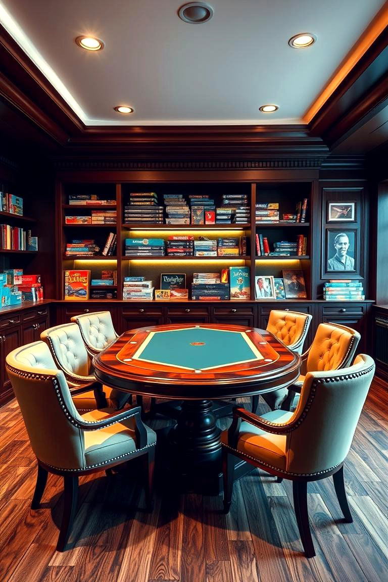 Designing a Board Game or Card Table Zone - 25 Man Cave Design Ideas
