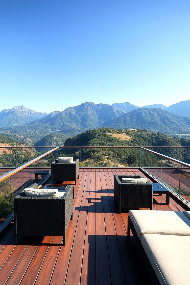Designing a Deck with Open Views for a Scenic Experience - 25 Deck Steps Ideas
