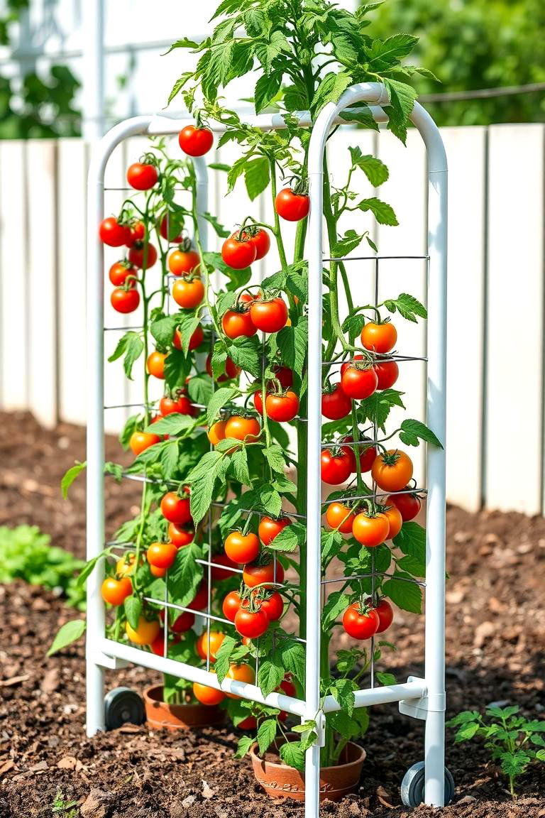 Designing a Portable Tomato Trellis for Flexibility - 25 Tomato Trellis Ideas