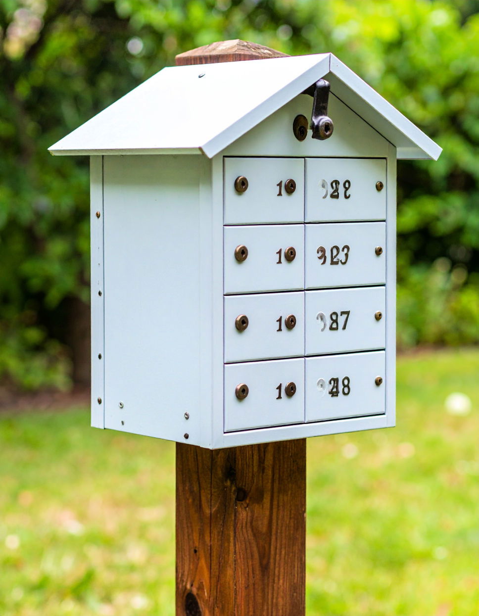 Designing a Post with House Numbers Integrated