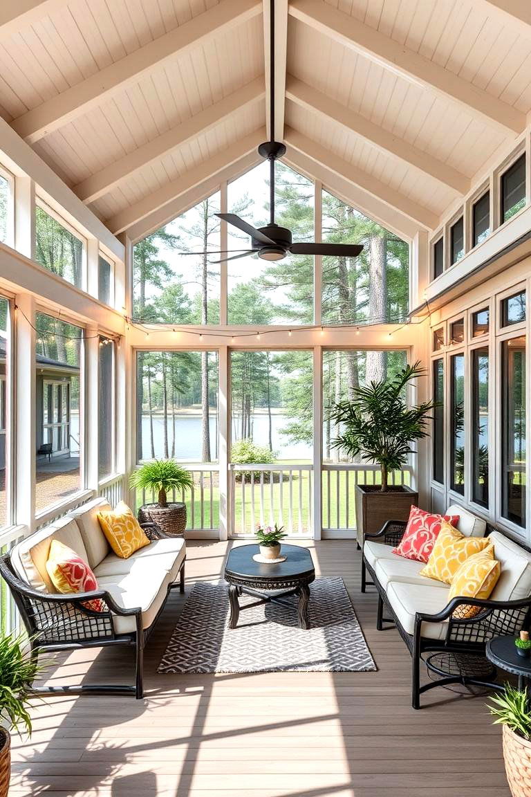 Designing a Screened Porch for Pest Free Enjoyment - 25 Lake House Decorating Ideas