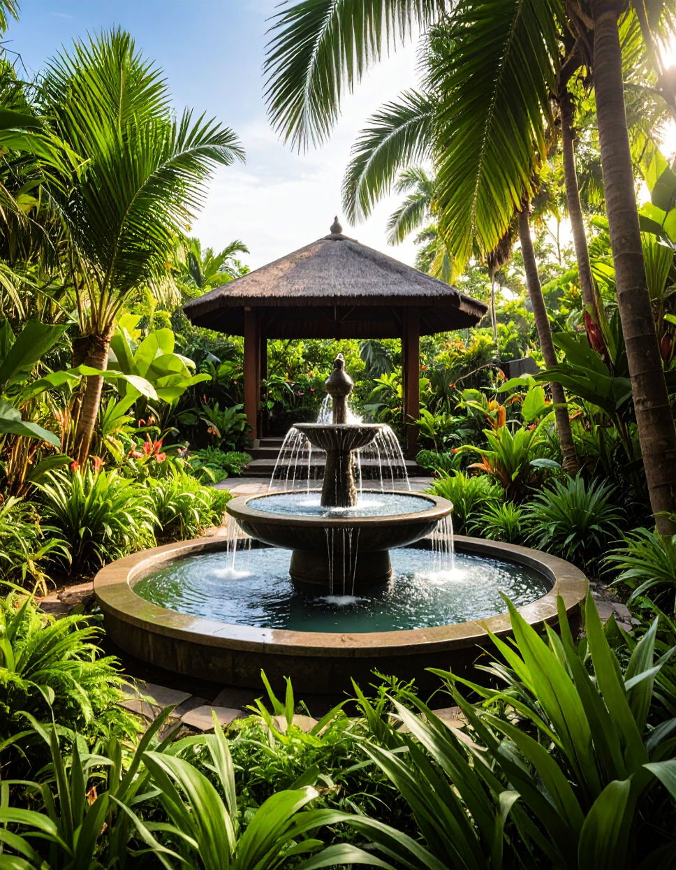 Designing a Serene Water Feature Tropical Landscape Ideas