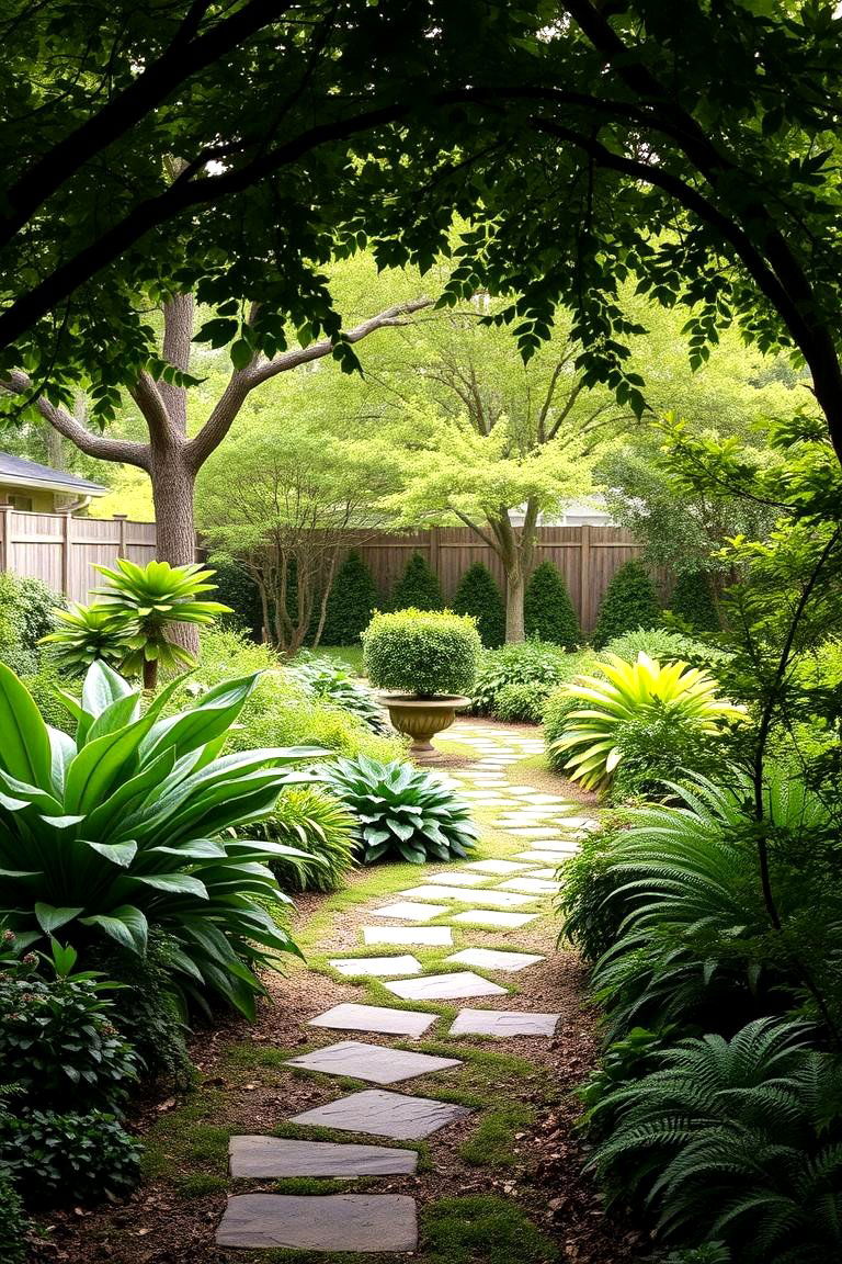 Designing a Walk Through Shade Garden - 25 Large Backyard Landscaping Ideas