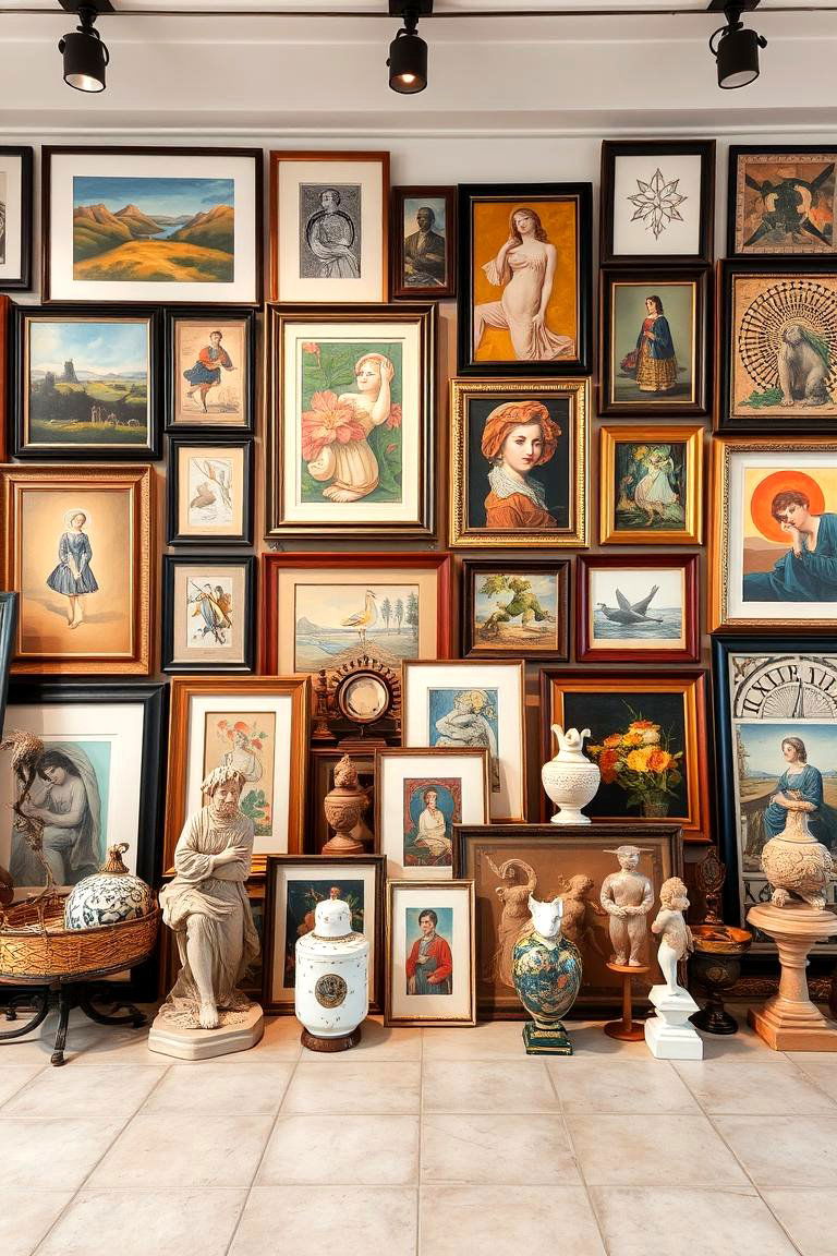 Designing an Eclectic Art Display - 25 Man Cave Design Ideas