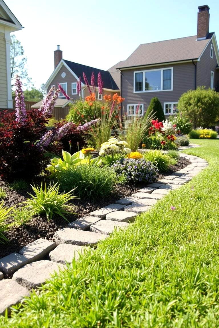 Designing with Edging Stones - 25 Low Maintenance Garden Border Ideas